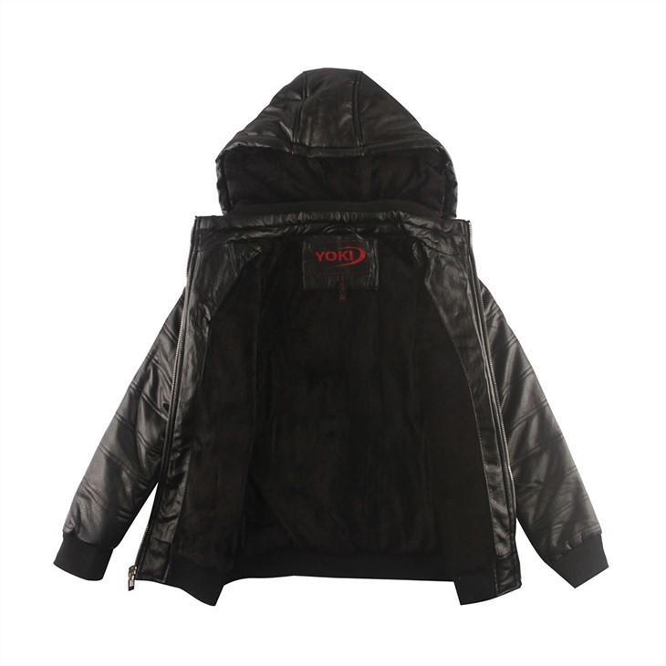 YOKI Juinor Boy's Leather Pu Coats