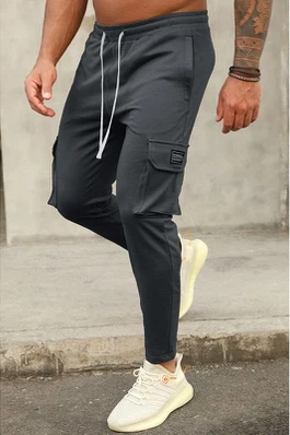 Cepli Büzgülü Dar Kesim Erkek Jogger
